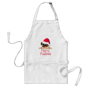 Merry Pugmas Standard-Schort Standaard Schort