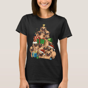 Merry Pugmas Tree Pug Christmas Pug T-shirt