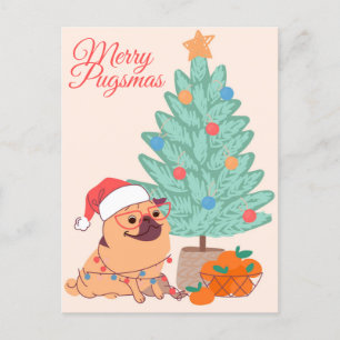 Merry Pugsmas Briefkaart