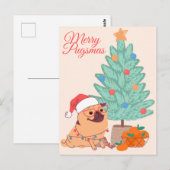 Merry Pugsmas Briefkaart (Voorkant / Achterkant)