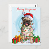 Merry Pugsmas Briefkaart (Voorkant / Achterkant)