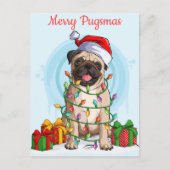 Merry Pugsmas Briefkaart (Voorkant)