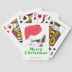 MERRY PUPPY CHRISTMAS POKERKAARTEN