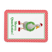 Merry Quackmas Christmas Magneet (Horizontaal)