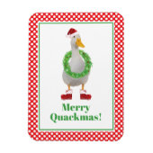 Merry Quackmas Christmas Magneet (Verticaal)