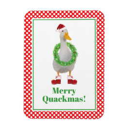 Merry Quackmas Christmas Magneet