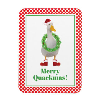 Merry Quackmas Christmas Magneet