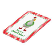 Merry Quackmas Christmas Magneet (Linkerzijde)