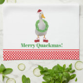 Merry Quackmas Eend Keuken Handdoeken (Gevouwen)