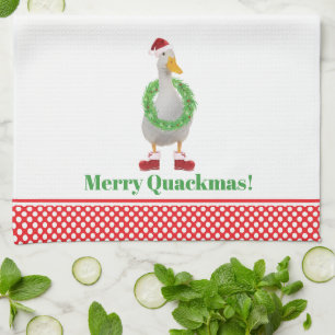 Merry Quackmas Eend Keuken Handdoeken
