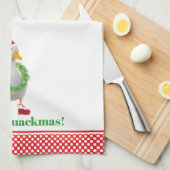 Merry Quackmas Eend Keuken Handdoeken (Quarter Fold)