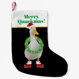 Merry Quackmas Santa Duck Kleine Kerstsok