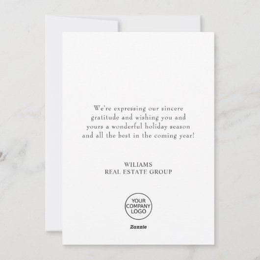 Merry Quarantine kerst Deer Buffalo Corporate Feestdagenkaart (Achterkant)