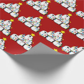 Merry Quarantine-kerstboom ToiletPaper Cadeaupapier (Hoek)