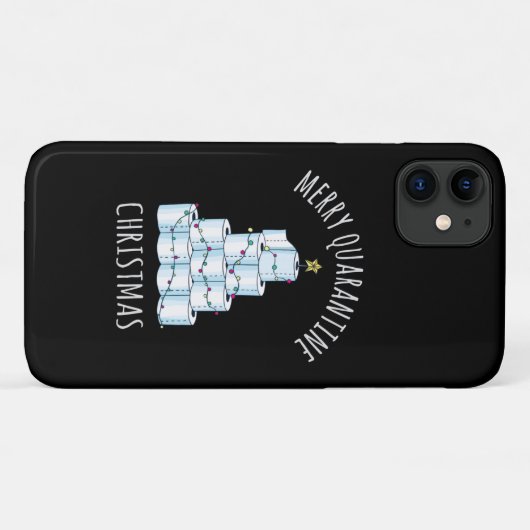 Merry Quarantine kerstboompapier Toilet Paper Case-Mate iPhone Case (Achterkant (horizontaal))