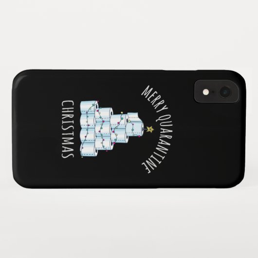 Merry Quarantine kerstboompapier Toilet Paper Case-Mate iPhone Case (Achterkant (horizontaal))