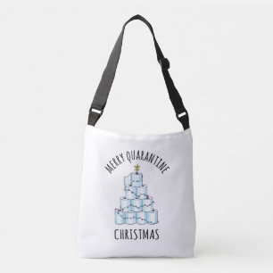 Merry Quarantine kerstboompapier Toilet Paper Crossbody Tas