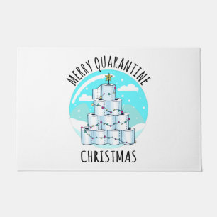 Merry Quarantine kerstboompapier Toilet Paper Deurmat