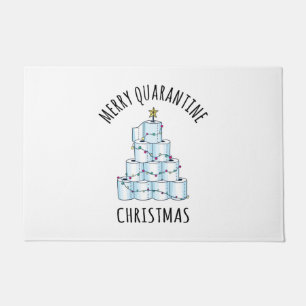 Merry Quarantine kerstboompapier Toilet Paper Deurmat