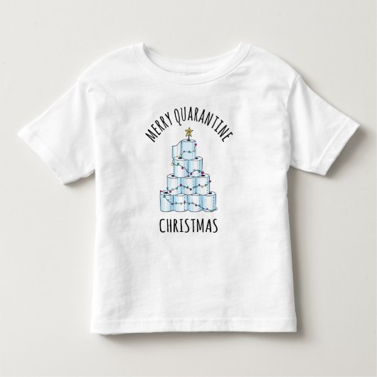 Merry Quarantine kerstboompapier Toilet Paper Kinder Shirts (Voorkant)