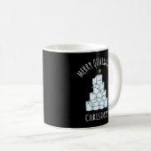 Merry Quarantine kerstboompapier Toilet Paper Koffiemok (Voorkant rechts)