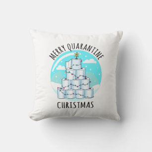 Merry Quarantine kerstboompapier Toilet Paper Kussen