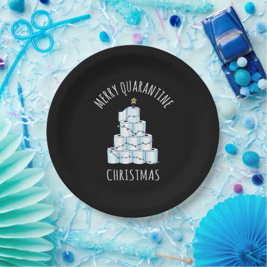 Merry Quarantine kerstboompapier Toilet Paper Papieren Bordje (Feest)