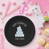 Merry Quarantine kerstboompapier Toilet Paper Papieren Bordje (Feest)