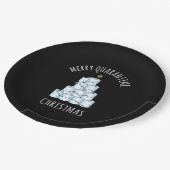 Merry Quarantine kerstboompapier Toilet Paper Papieren Bordje (Gekanteld)