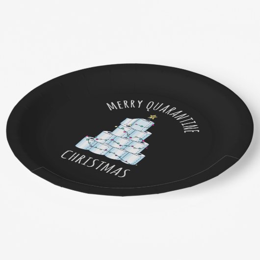 Merry Quarantine kerstboompapier Toilet Paper Papieren Bordje (Gekanteld)