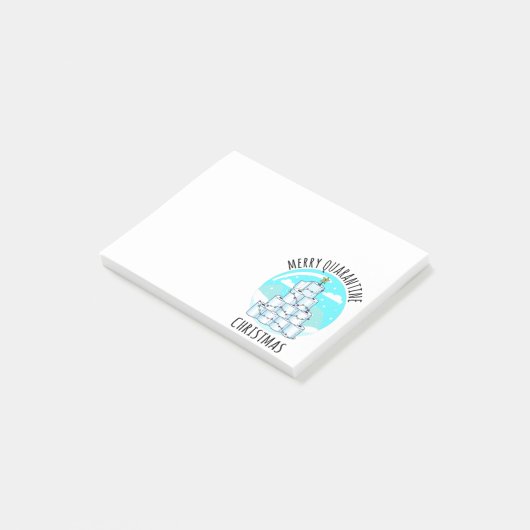 Merry Quarantine kerstboompapier Toilet Paper Post-it® Notes (Schuin)