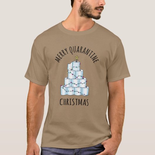 Merry Quarantine kerstboompapier Toilet Paper T-shirt (Voorkant)