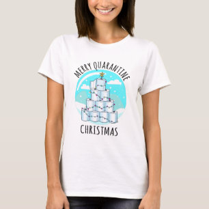 Merry Quarantine kerstboompapier Toilet Paper T-shirt