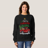 Merry Quarantine Kerstmis 2020 Chihuahua Ride Red Trui (Voorkant volledig)