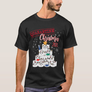 Merry Quarantine Kerstmis 2020 Grappig Xmask Toile T-shirt