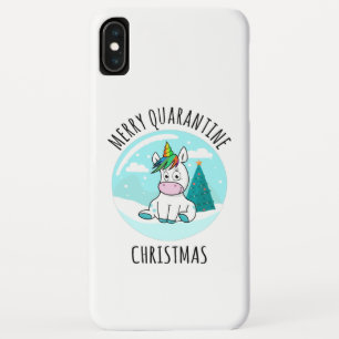 Merry Quarantine Kerstunicorn Case-Mate iPhone Case