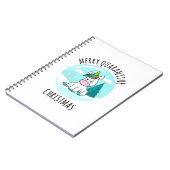 Merry Quarantine Kerstunicorn Notitieboek (Linkerzijde)
