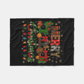 Merry Quiltmas Quilter Sewing Retreat Pajama Chris Fleece Deken (Voorkant (Horizontaal))