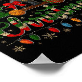 Merry Quiltmas Quilter Sewing Retreat Pajama Chris Poster (Hoek)