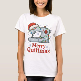 Merry Quiltmas Sewing Machine 7 T-shirt
