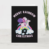 Merry Rainbow kerst Kaart (Voorkant)