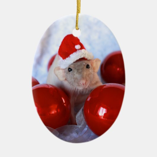 Merry Ratsmas Christmast Ornament (Voorkant)