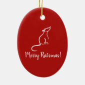 Merry Ratsmas Christmast Ornament (Achterkant)