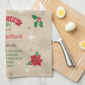 Merry Recipe Kitchen Towel Theedoek (Quarter Fold)
