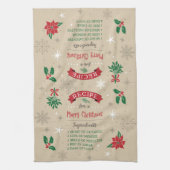 Merry Recipe Kitchen Towel Theedoek (Verticaal)