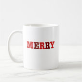 Merry Red Christmas Coffee Mok (Links)