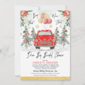 Merry Red Green Gold Winter Drive by Vrijgezellenf Kaart (Voorkant)