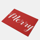 Merry Red Kerstdoormat Deurmat (Schuin)