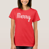 Merry Red Shirt Simple Modern Retro Minimalist (Voorkant)