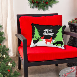 Merry Reindeer Accent Pillow Kussen